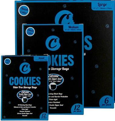 Cookies Black Smell Proof Food Bags Baggies Odor Free Smelly Zip Resealable