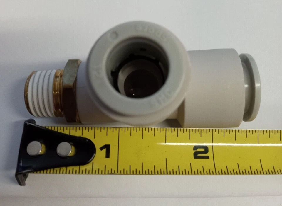 SMC KQ2Y12-02S 12mmX1/4"NPTx12mm push-to-connect male run tee **5-pack** - Image 2 of 2