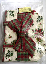 Longaberger 2008 Holiday Gift Bag Holiday Plaid / Holiday Botanical 23636 NEW