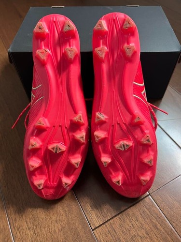 Mizuno Alpha Japan US 8.5 Soccer Cleats Red Men's Shoes Sneakers with Box - Picture 2 of 4