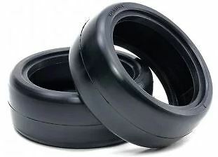 TAM22000 RC Reinforced Racing Tires Medium 24mm 2-Pack for Tamiya Models