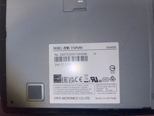 Star TSP650II TSP654IISK linierloses Haftpapier Thermo POS Quittungsdrucker NEU - Bild 7 von 10