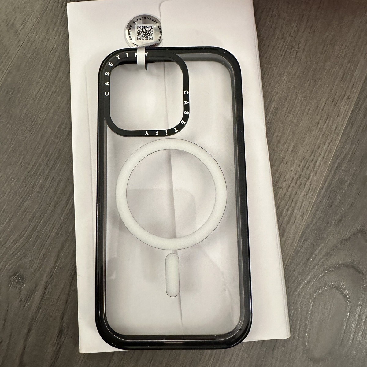 CASETiFY クリア MagSafe対応 iPhone 15 Pro ケース CASETiFY iPhone15PRO ケース MagSafe クリアブラック