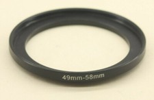49mm-58mm Step Up Adapter Ring USED - Y567