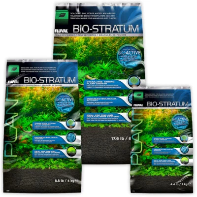 Fluval Bio-Stratum Aquarium Substrate Volcanic Soil Plant Growth Media Planting