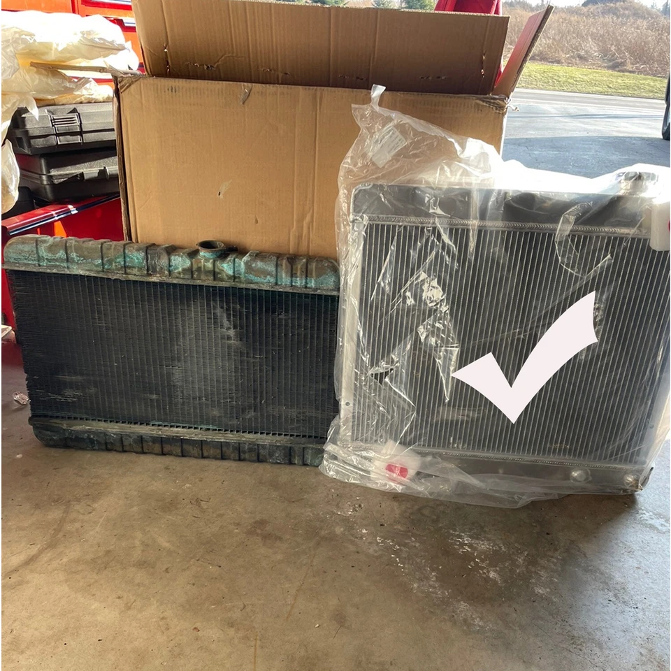 4 Row Radiator Fit 1960-64 1963 Buick Skylark LeSabre Electra Wildcat Special V8 — 第 3/4 张图片