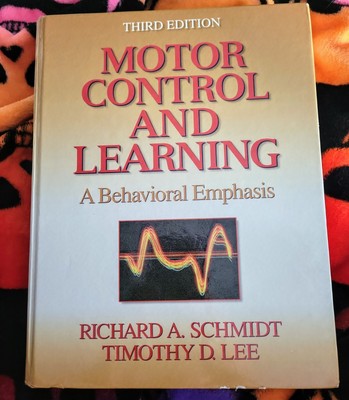 Motor Control And Learning Third Edition Hard Back Cover Book
