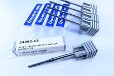 LOT ( 5) NEW .093" HARVEY TOOL 34093-C3 LONG LENGTH REACH SOLID CARBIDE ENDMILLS