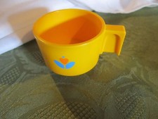 Fisher Price Fun with Food tea yellow cup flowers party hot beverage part toy