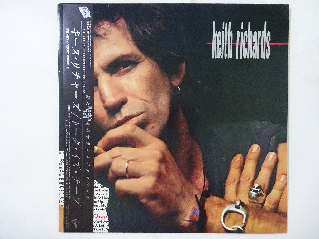 keith richards (VERY RARE TEST!! 送料込) 30%OFF Keith Richards Talk Is Cheap Virgin VJL-28056 Japan VINYL