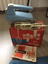 Ancien Batteur Electrique Calor 972 Mixomatic Bleu Deco Vintage French Antique
