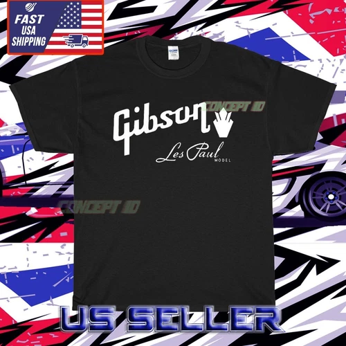 NEW SHIRT GIBSON LES PAUL LOGO T-SHIRT FUNNY USA AMERICAN UNISEX SIZE S TO 5XL