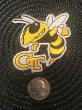 GT Georgia Tech Yellow Jackets Embroidered Iron On Patch 2.75” x 2.5”