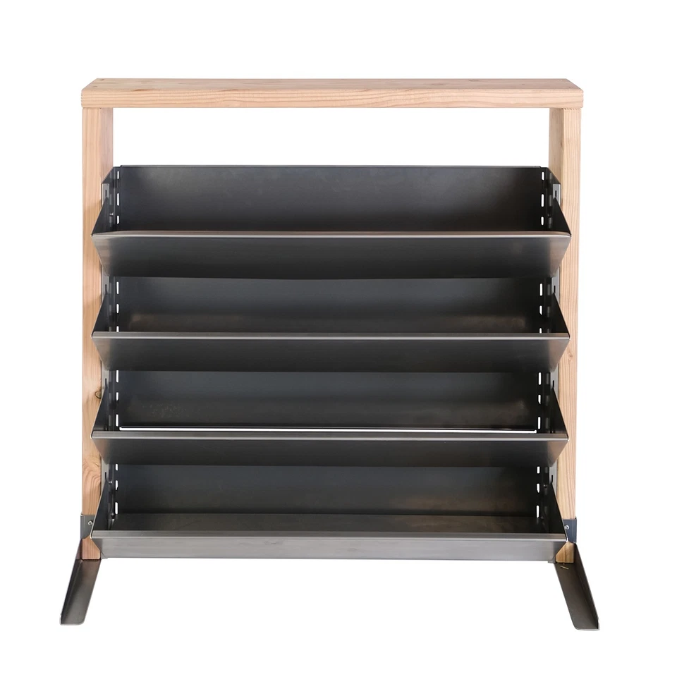 INALTO Hochbeet Größe M – Douglasie & Stahl – Balkon Garten – 100x32x100 cm - Bild 2 von 4