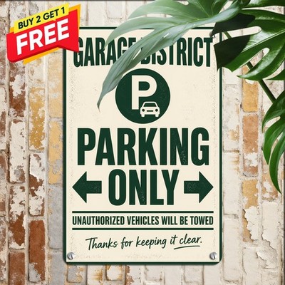 Chemistry Crime Drama Character Novelty No Parking Garage Decor Metal Tin Sign