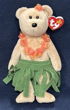 Ty Beanie Baby Alana the Hula Bear (8.5 Inch)  Plush Stuffed Animal Toy With Tag
