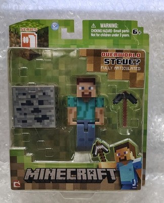 Minecraft Overworld Steve 2014 Mojang Series #1 Brand New Sealed MOC