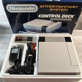 Nintendo NES Console Control Deck Mario Trilogy 1 2 3 Games Bundle Original Box