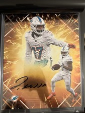 Fanatics Emanate UW Jaylen Waddle On Card Auto /25. Miami Dolphins. 🔥 See Pics.