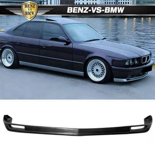 Fits 87-96 BMW E34 5-Series Front Bumper Lip Spoiler M-Tech Style Unpainted PU