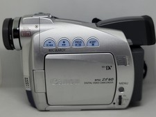 Canon ZR60 MiniDV Digital Video Camcorder Silver W/ Battery - NO CHARGER Tested