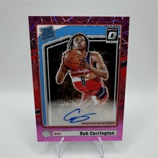 2024-25 Panini Donruss Optic Bub Carrington Auto Pink Velocity Prizm #311 /79