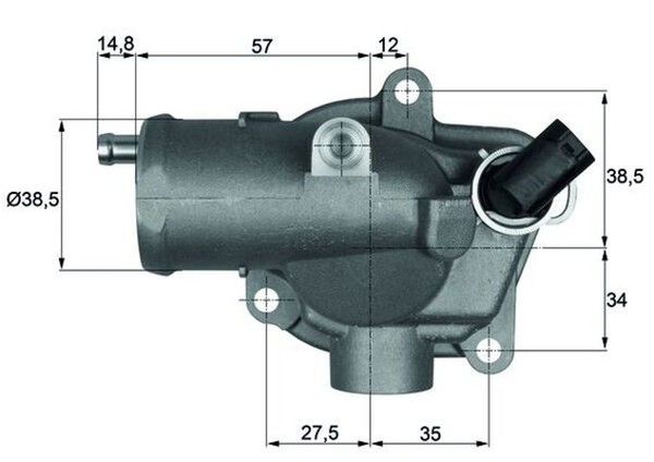 Mahle Thermostat KüHlmittel TI 28 92 FüR Klasse Mercedes W210 W220 S210 Model-image