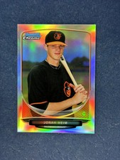 2013 Bowman Chrome Mini Refractor #102 Jonah Heim Orioles /125 RC