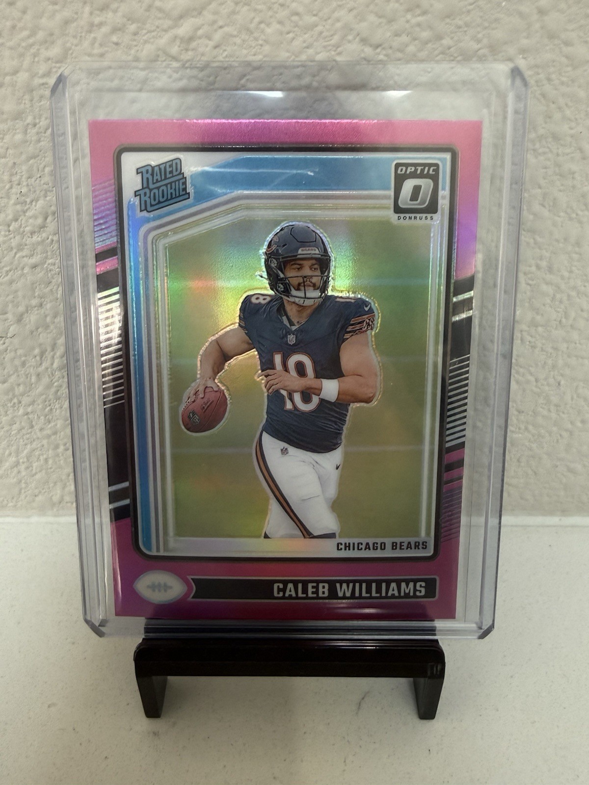 2024 Panini Donruss Optic - Rated Rookie Caleb Williams #201 Pink Prizm (RC)