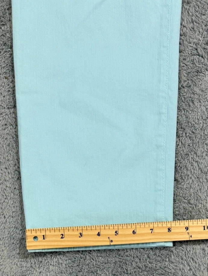 Denim JM Collection para mujer talla 14S ajuste curvilíneo azul claro joya botón nuevo con etiquetas Foto 3 de 4