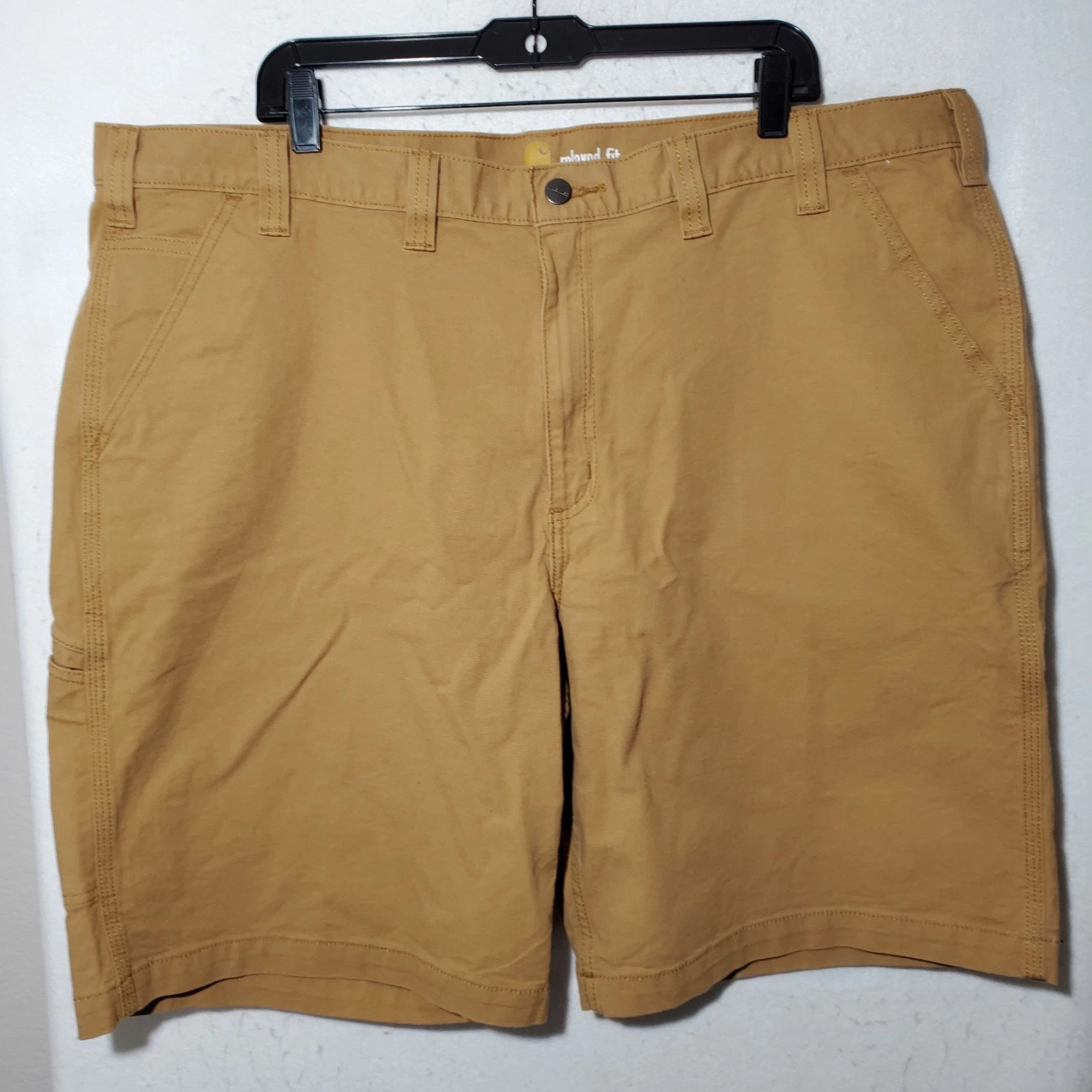 Carhartt Cargo Shorts Utility Work Shorts Mens 44 Relaxed Fit Khaki Brown