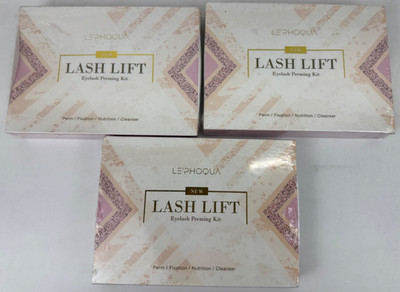 3 Pack LE'PHOQUA LASH LIFT Eyelash Perming Lift Kit NEW 03/2027
