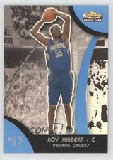 2007-08 Topps Finest 2008-09 Rookie Blue Refractor /199 Roy Hibbert #117 0ex8