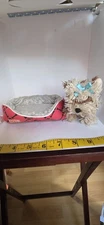 DOLL PET DOG AG OG American GIRL DOLL Pet Terrier DOG WITH Dog Bed Quick Ship