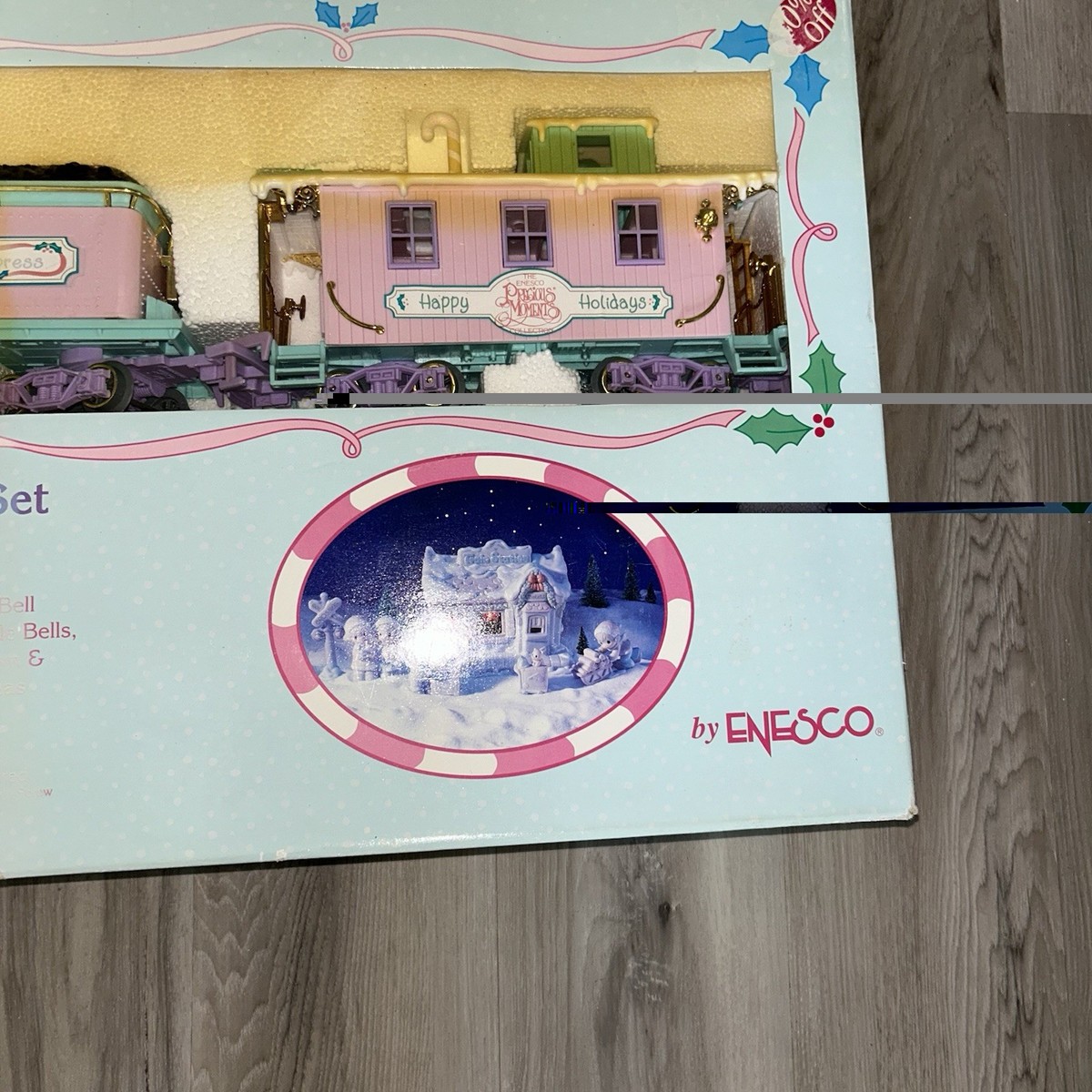 エネスコ　プレシャスモーメント　ヴィンテージ クリスマス 人形セット Enesco 152595 Miniature Holiday Train Set for sale online | eBay