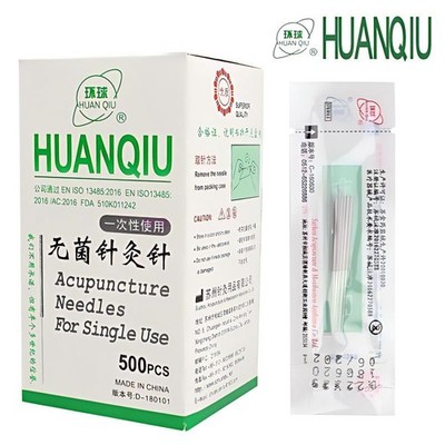 HUANQIU Acupuncture Spring Handle Needles with guide tube 500 1000 massage Treat