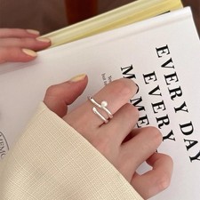 S925 Silber Perlenring