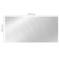 Poolabdeckung Silbern 450X220 Cm Pe
