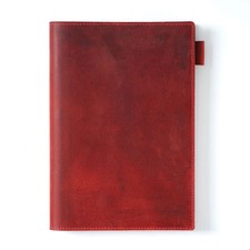 Retro Cowhide Leather Book Cover A5 A6 Notebook Case Protect Cover Xmas Gifts UK