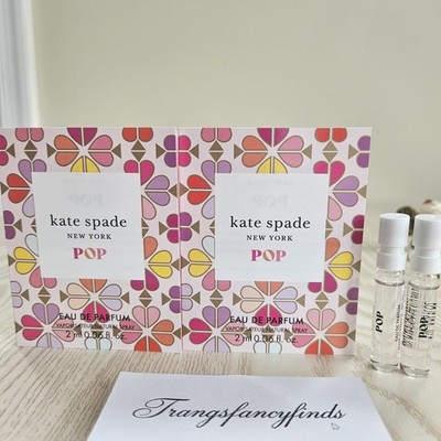 Kate Spade New York POP Eau de Parfum 2ml Sample Spray Vial Lot of 2