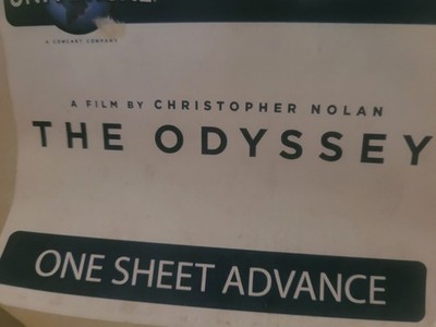 Christopher Nolan THE ODYSSEY 27x40 Double Sided Original Theater Poster DS +3x