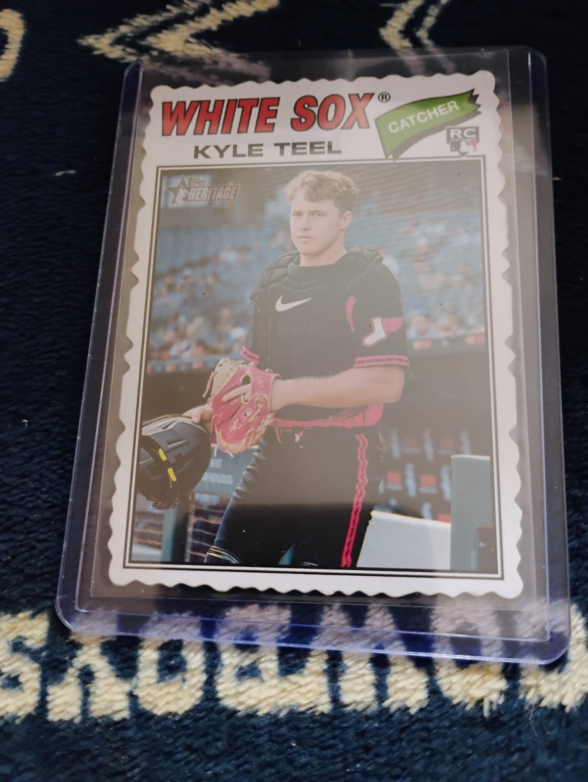 Topps Heritage 2026 Deckle Edge Rc Kyle Teel Baseball # 182