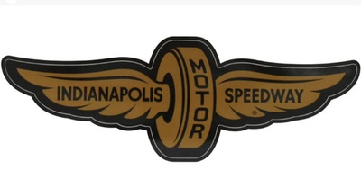 #ad #ad Indianapolis Motor Speedway Gold Wings Wheel Decal Indy 500 Brickyard 400 Nascar $2.86
