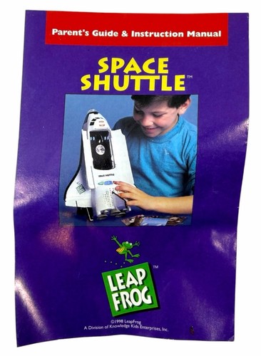 REPLACEMENT for Vintage 1998 Leap Frog Space Shuttle Parent's Guide Instructions