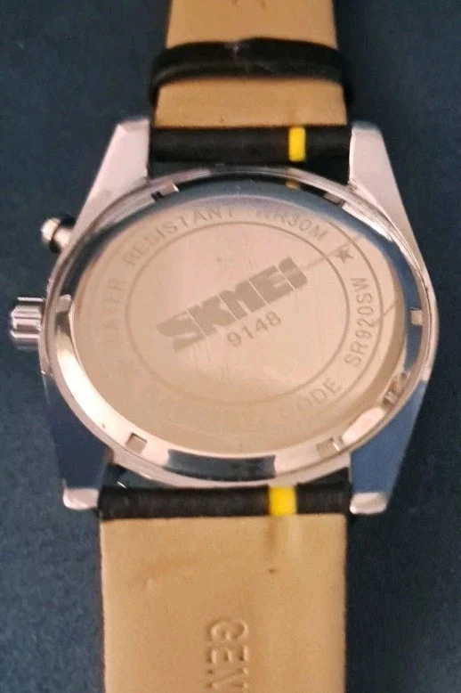 ⌚SKMEI Reloj Pulsera Hombre Estilo Ferrari Cuarzo Correa Cuero Con Indicador de Fecha⌚️ Foto 4 de 4