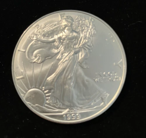 1999 American Silver Eagle ASE 1oz .999 Fine Silver BU In Capsule