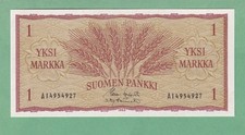 Finland 1 Markka   1963   Note  P-98a    UNCIRCULATED