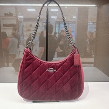 NWT COACH Teri Hobo Bag In Organic Cotton With Quilting CCW69