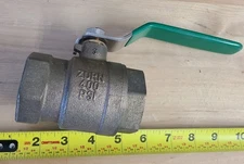 Wilkins ZURN 112-850TXL- 1-1/2" Full Port Bronze Ball Valve Tapped