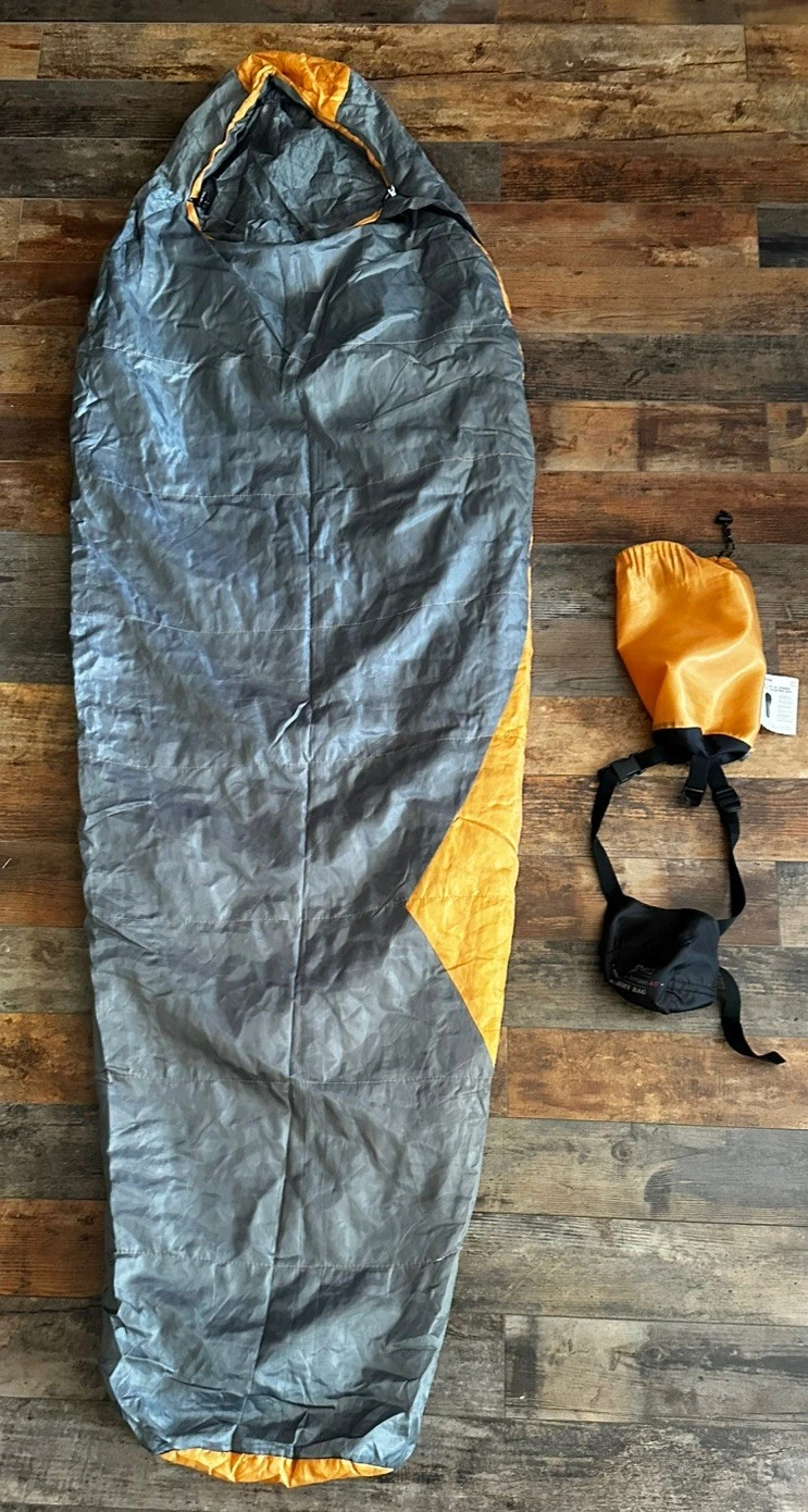 Alpine Design Microlite 45 Degree Mummy Sleeping Bag Orange Gray